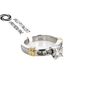 ANILLO PT P. FINA 0,75 CT APROX PIEDRA PRINC.