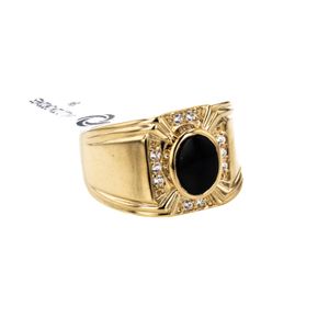 ANILLO CON ZIRCONES 18K