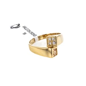 ANILLO CON ZIRCONES 18K
