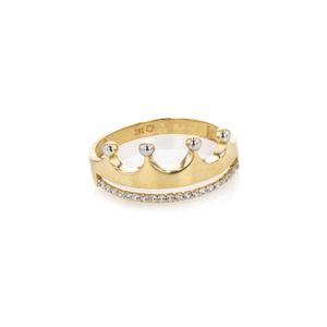 ANILLO CORONA CON ZIRCON TK