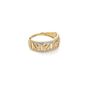 ANILLO TIPO CARTIER CON ZIRCONES TK