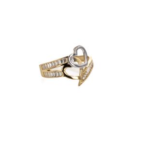 ANILLO CORAZON 2 OROS TK