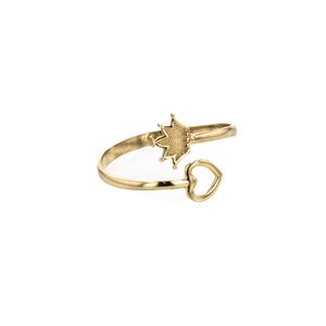 ANILLO CORAZON CORONA TK
