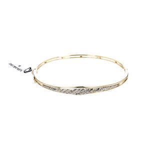 PULSERA CAÑA 2 OROS 18K