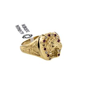 ANILLO HERRADURA CON ZIRCONES 18K