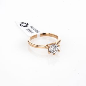 ANILLO COMPROMISO ORO ROSA 18K