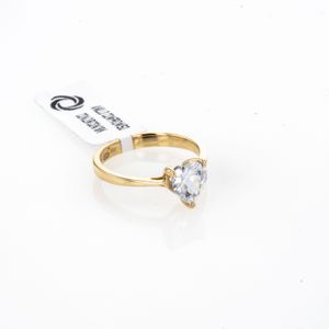 ANILLO COMPROMISO CON ZIRCON 18K