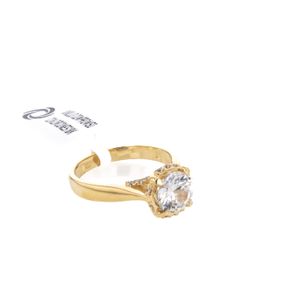 ANILLO DE COMPROMISO CON ZIRCONES 18K