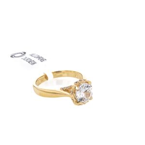 ANILLO DE COMPROMISO CON ZIRCONES 18K