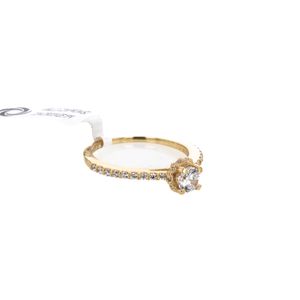 ANILLO DE COMPROMISO CON ZIRCONES 18K