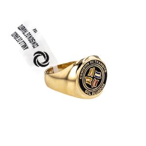 ANILLO DE GRADO COMISION DE TRANSITO 18K