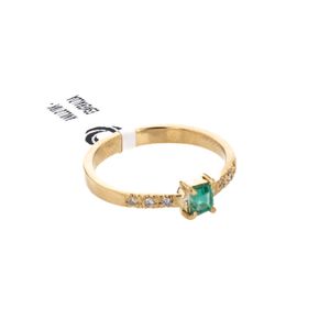 ANILLO 18K - ESMERALDA