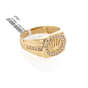 ANILLO ROLEX CON ZIRCONES 18K