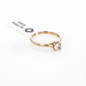 ANILLO COMPROMISO ORO ROSA 18K
