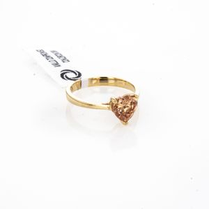 ANILLO COMPROMISO CON ZIRCON 18K