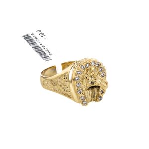 ANILLO HERRADURA CON ZIRCONES 18K