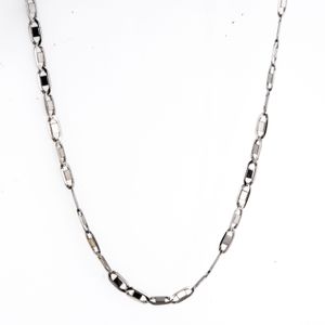 CADENA ANCLA ORO BLANCO 18K