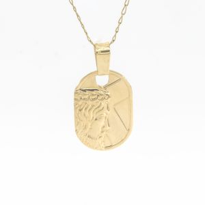 DIJE PLACA CRISTO 18K