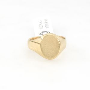ANILLO PLACA SATINADA 18K