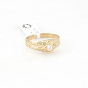 ANILLO CON ZIRCON 18K