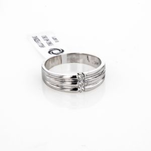 ANILLO PIEDRAS FINAS 14K ORO BLANCO