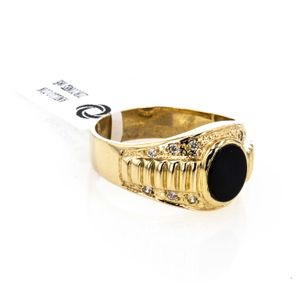 ANILLO CON ZIRCONES 18K