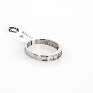 ANILLO 18K P. FINA ORO BLANCO