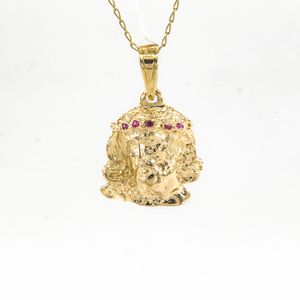 DIJE CRISTO ALTO RELIEVE 18K