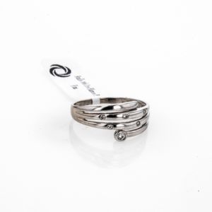 ANILLO 18K ORO BLANCO P. FINA