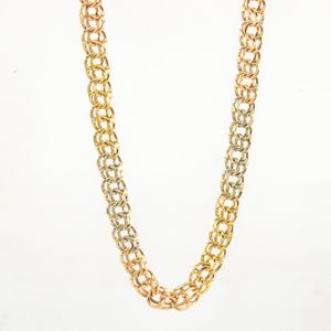 CADENA TEJIDO CHINO 3 OROS 18K