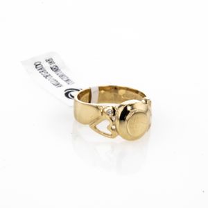 ANILLO DE GRADO CON ZIRCONES 18K