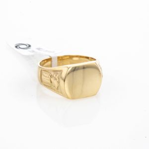 ANILLO DE GRADO CON PLACA 18K