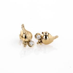 ARETES TOPO CON ZIRCON 18K
