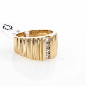 ANILLO PIEDRAS FINAS 14K