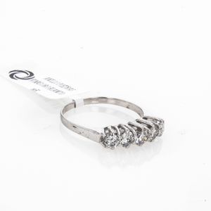 ANILLO PIEDRAS FINAS ORO BLANCO 18K