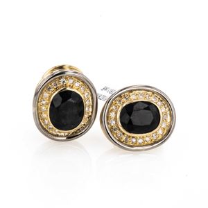 ARETES PIEDRAS FINAS ZAFIRO 18K