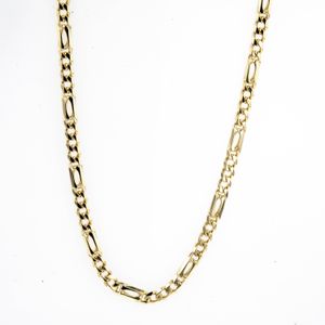 CADENA OJO DE PAJARO ALTERNADA 18K