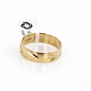 ANILLO MATRIMONIO DIAMANTADO 18KLTS