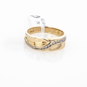 ANILLO 14K 2 OROS P.FINA
