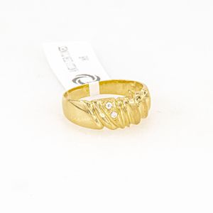 ANILLO ZIRCONES 18K