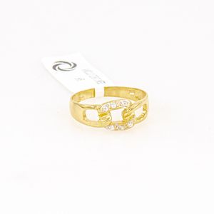 ANILLO ZIRCONES 18K