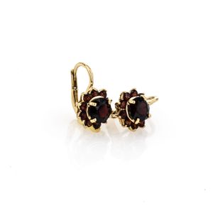 ARETES ZARCILLO ZIRCONES 18K