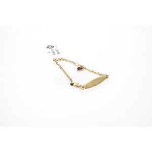 PULSERA TEJIDO FORZADO CON PLACA TK
