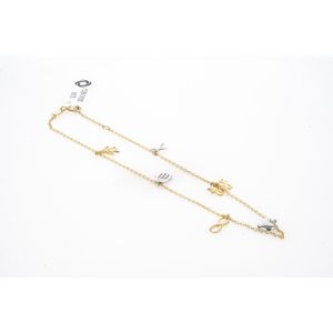 PULSERA CON DIJES 2 OROS TK