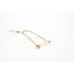 PULSERA CON PLACA Y CORAZON TK