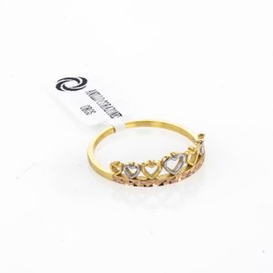 ANILLO CORAZONES 3 OROS