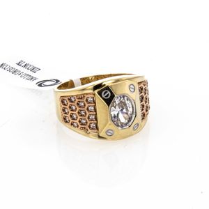ANILLO 3 OROS CON ZIRCON TK