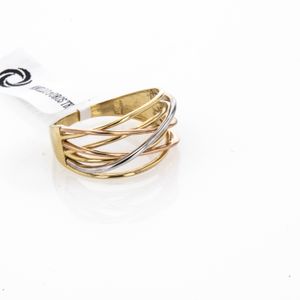ANILLO CON DISEÑO 3 OROS TK