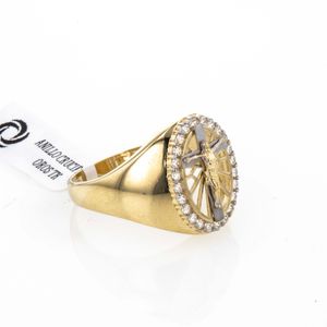 ANILLO CRUCIFIJO 2 OROS TK