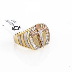 ANILLO CRUCIFIJO 3 OROS TK